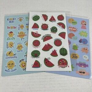Vintage stinky stickers scratch n sniff Still SMELLS watermelon, gum, melon